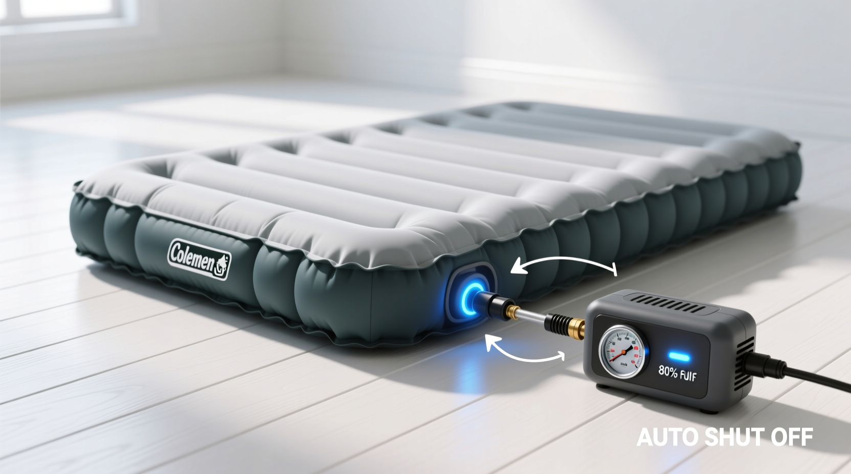 step by step guide to inflating your coleman air mattress using the built in pump efficiently