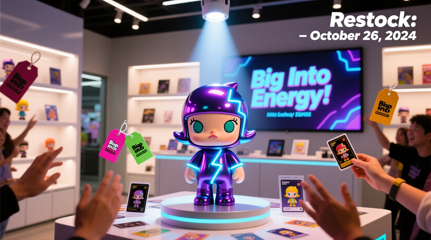 when is popmart restocking big into energy