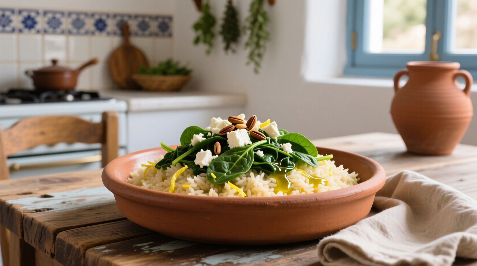 Authentic Greek Spinach and Rice: Traditional Spanakorizo Recipe