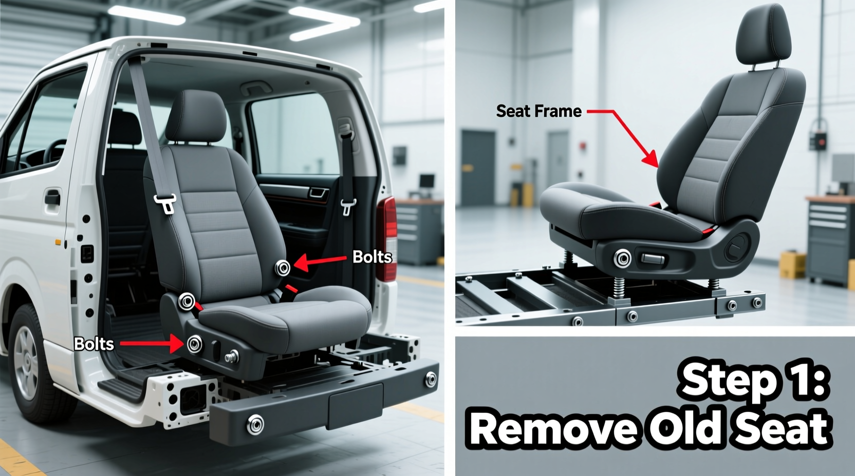 How to Install Aftermarket Seats in a Toyota HiAce