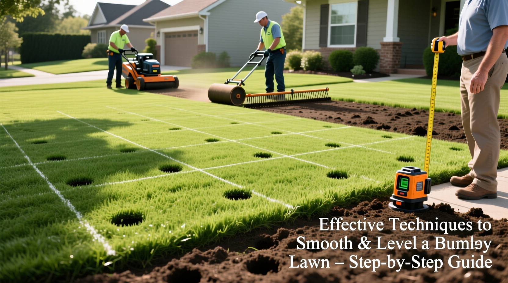 effective techniques to smooth and level a bumpy lawn for a perfect yard