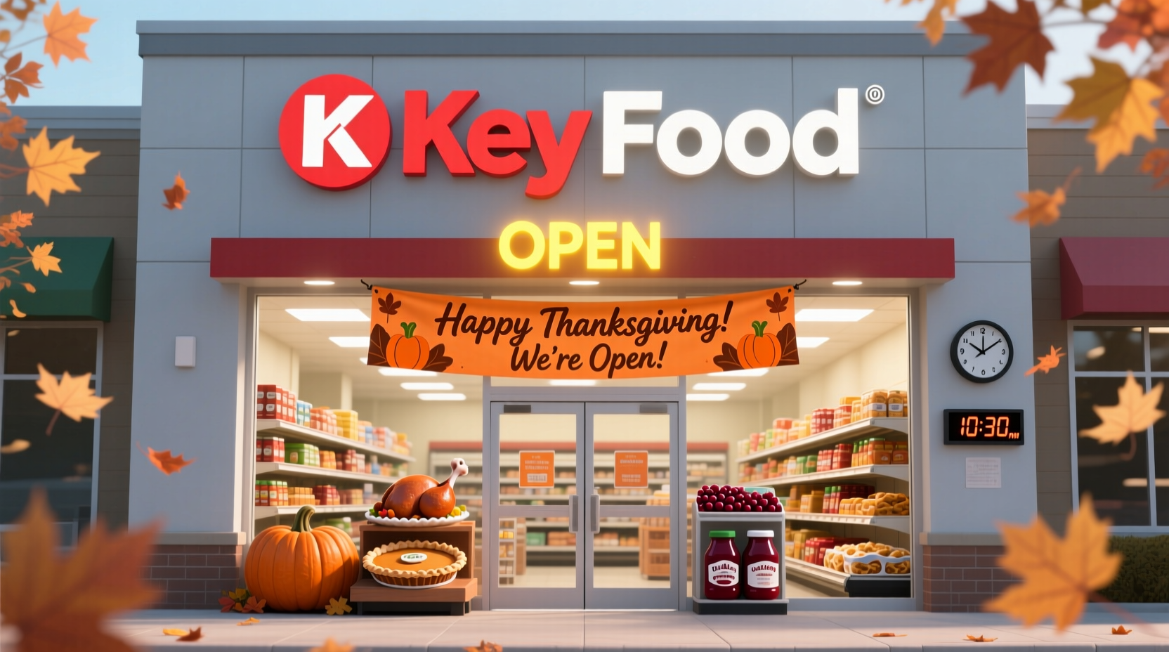 is key food open on thanksgiving