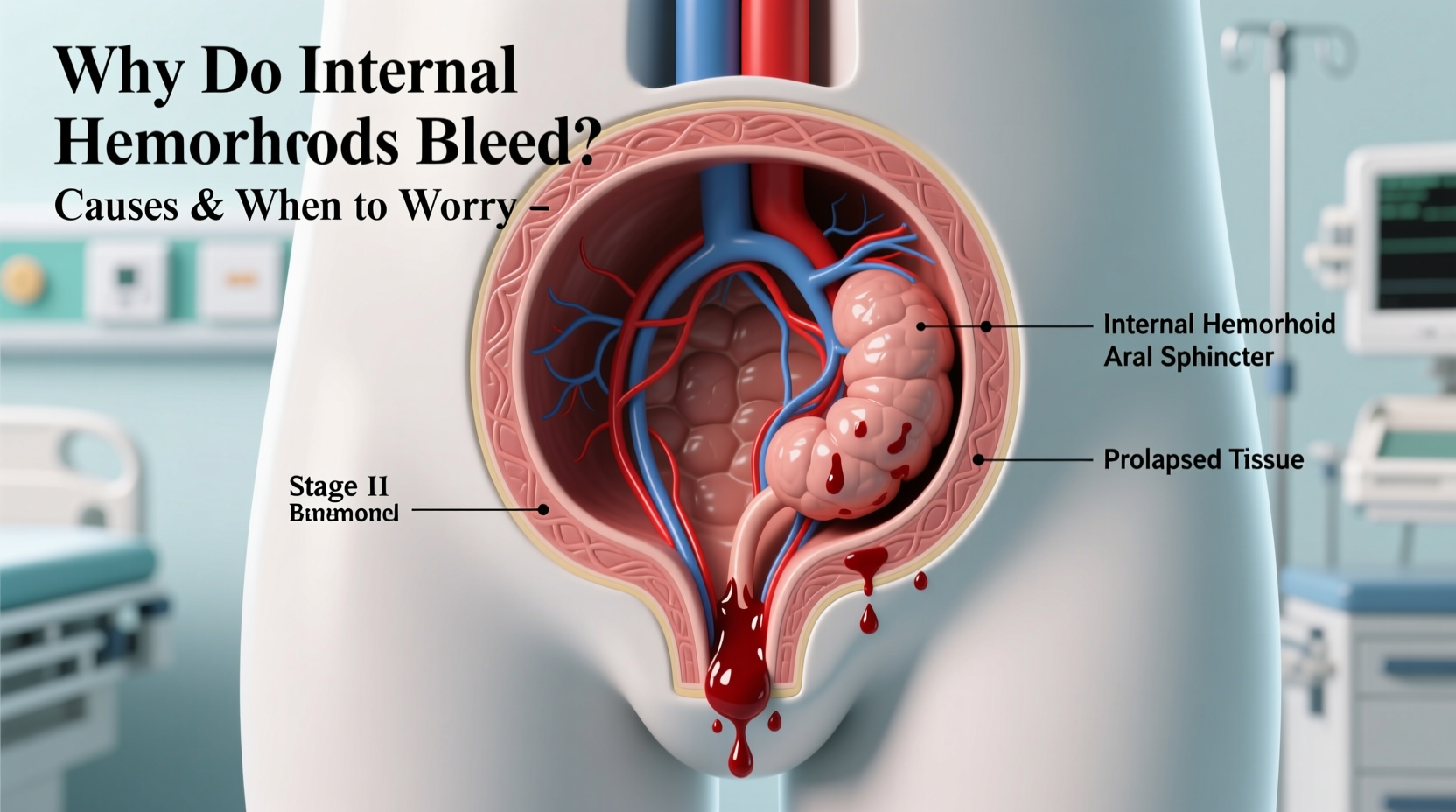 why do internal hemorrhoids bleed causes when to worry
