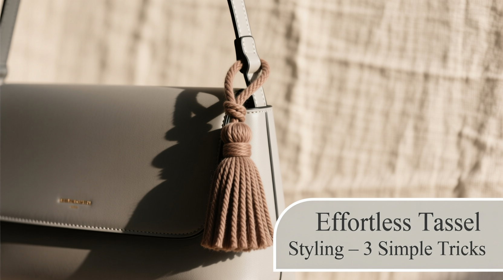 effortless ways to attach a tassel to your handbag for a stylish finish