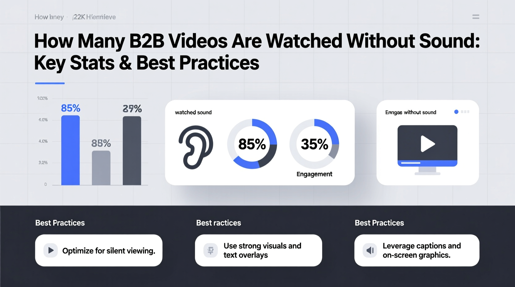 how many b2b videos are watched without sound