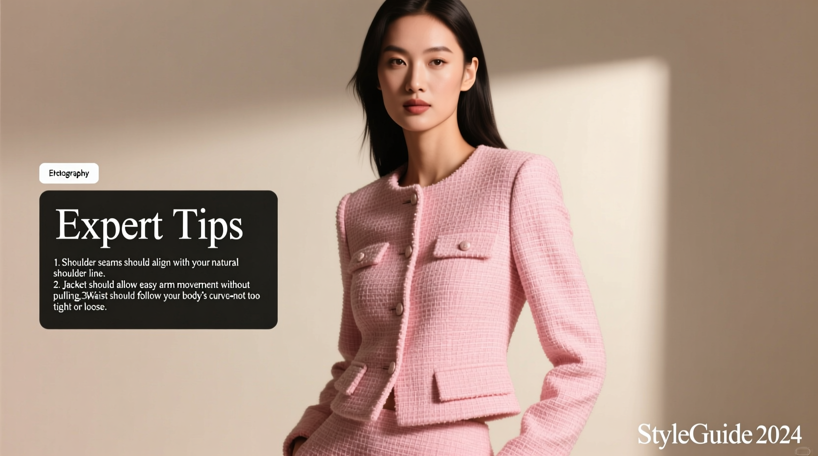 how to find the perfect fit expert tips for choosing the right size pink tweed jacket