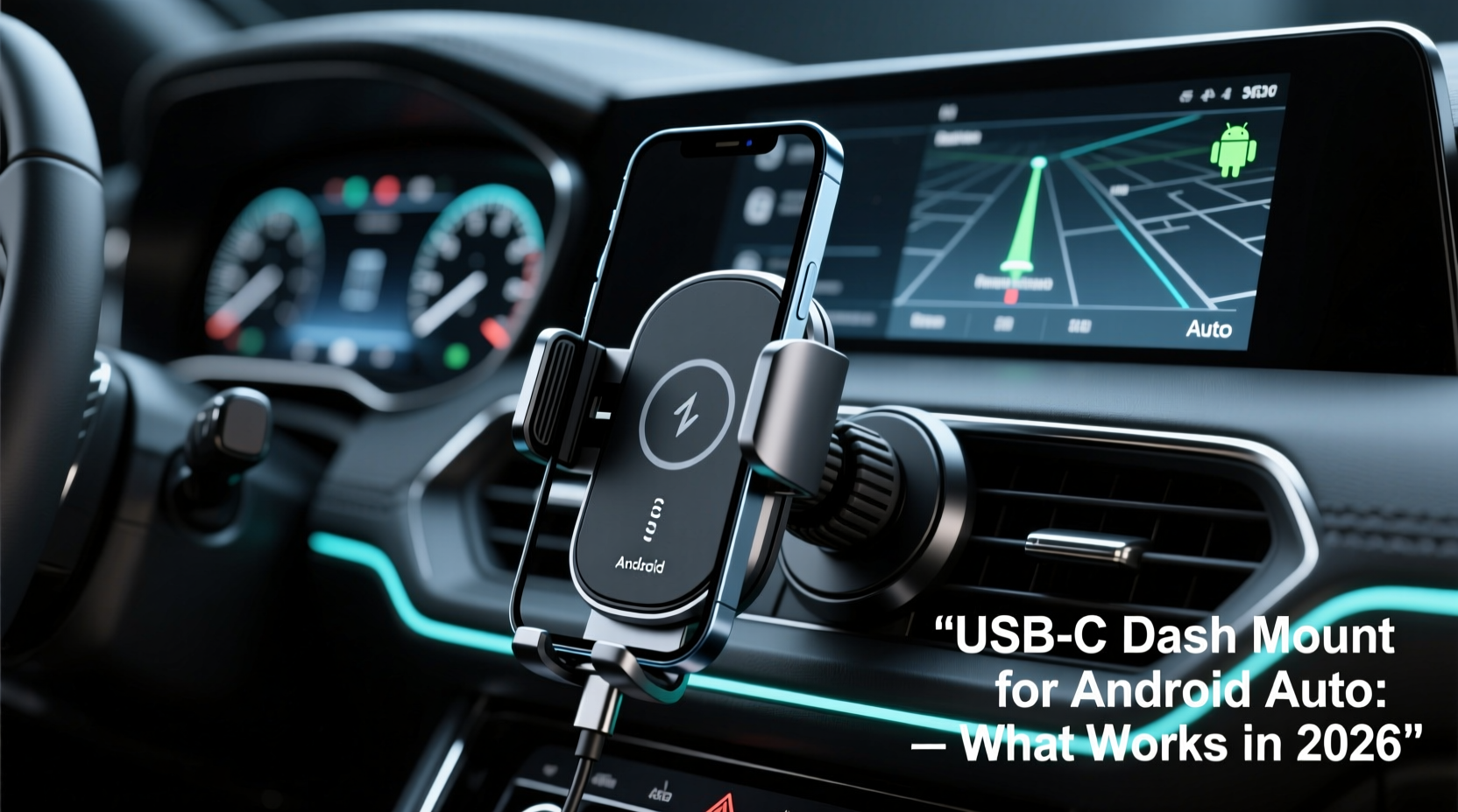 Usb Dashmaster USB-C Dash Mount for Android Auto: What Works in 2026