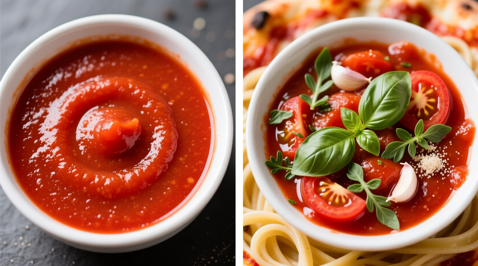 is tomato sauce and tomato puree the same