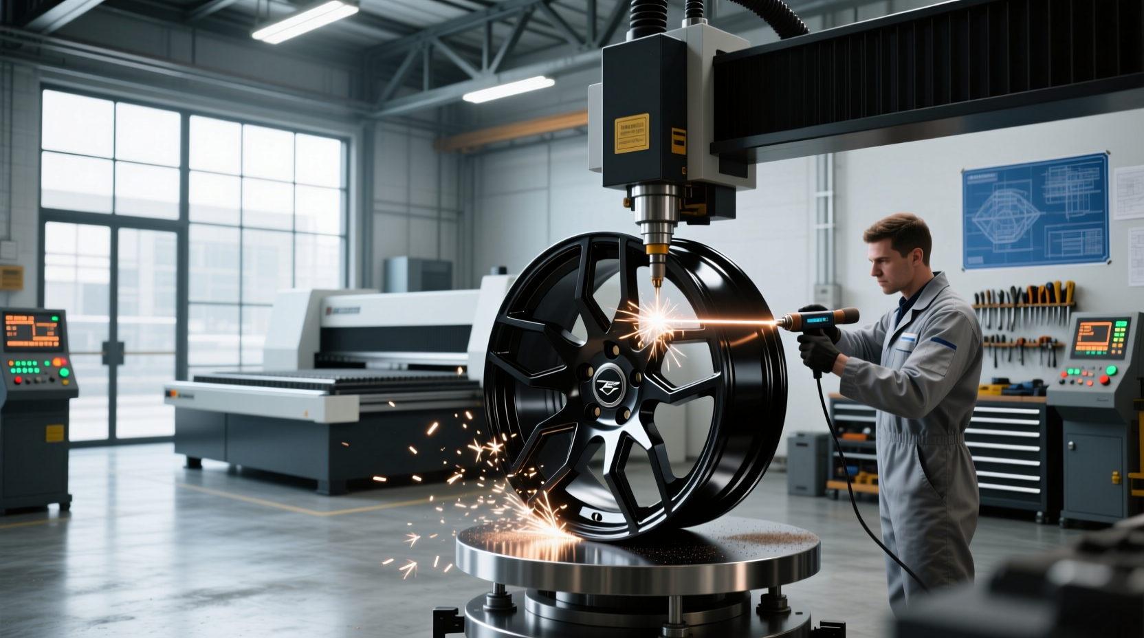 How to choose alloy wheel laser cutting machine, How to touch up diamond cut alloy wheels?