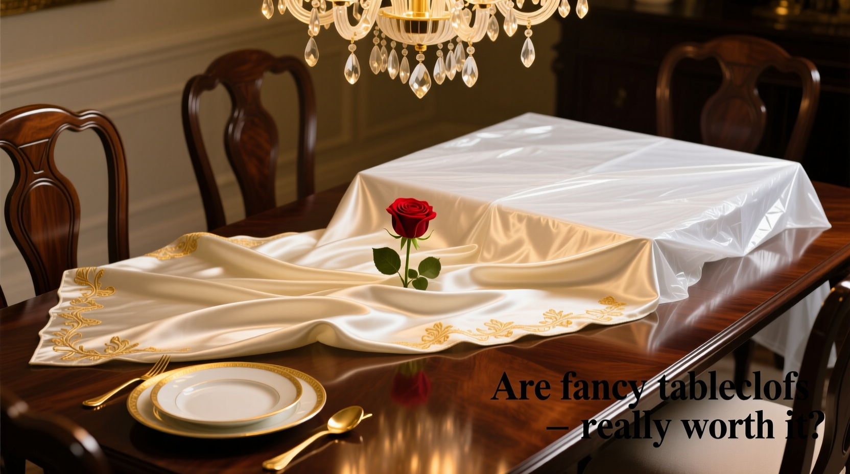 luxury tablecloth vs plastic table cover are fancy tablecloths really worth it