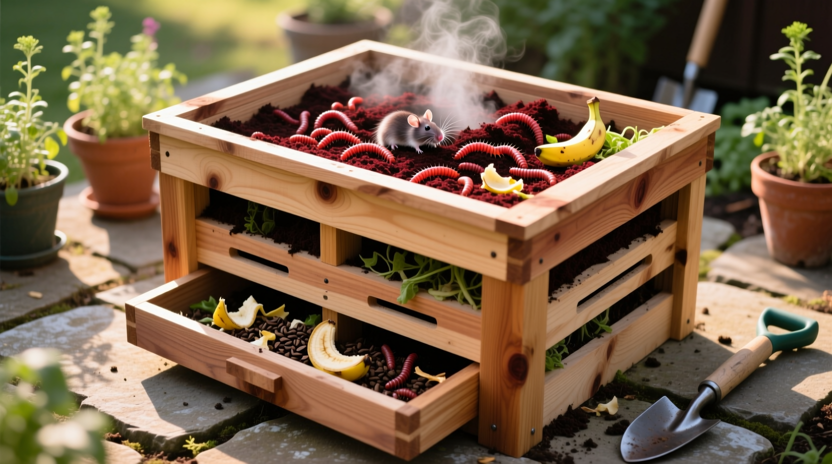 diy worm compost bin