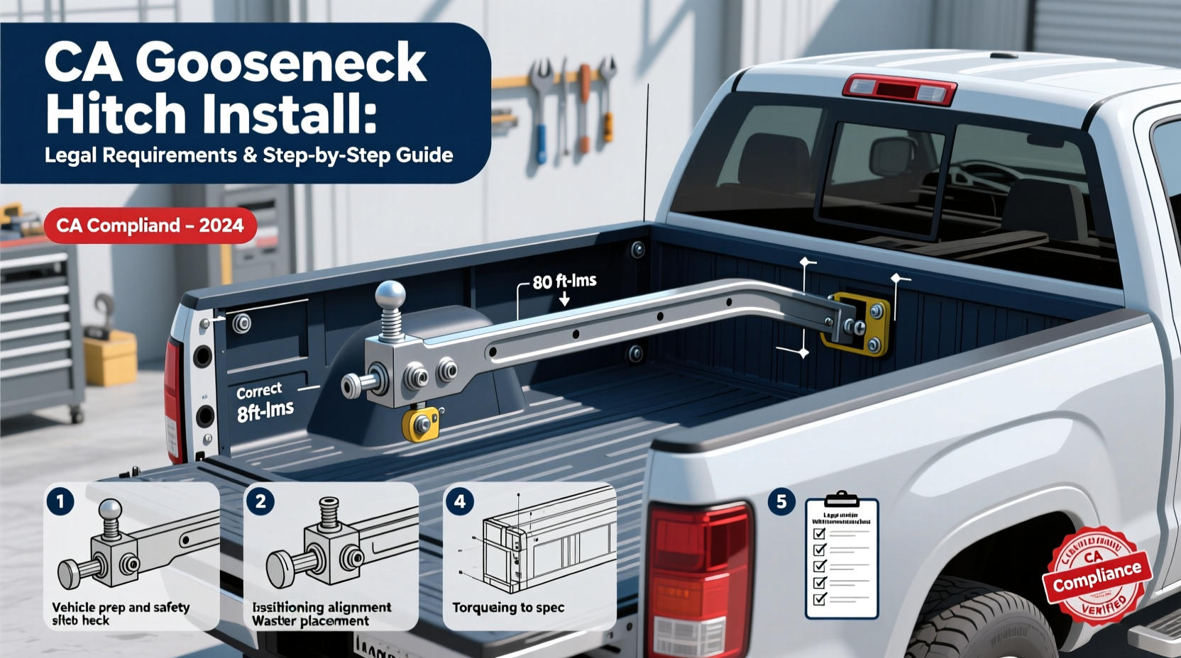 ca gooseneck hitch install