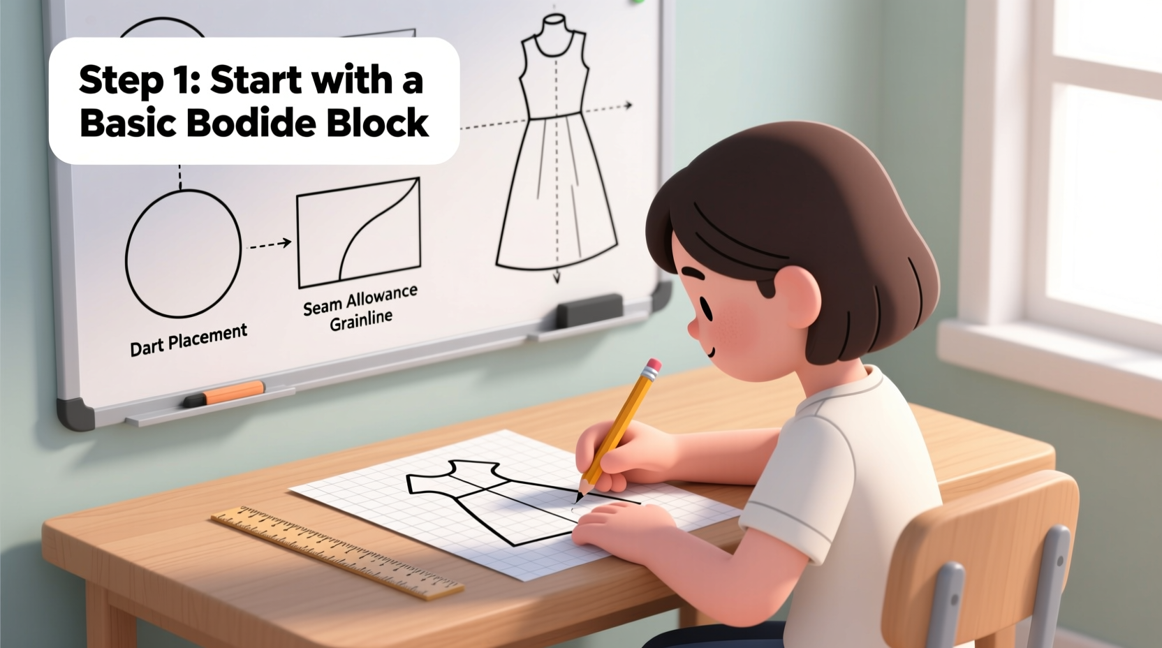 mastering clothes pattern drawing a step by step guide for beginners