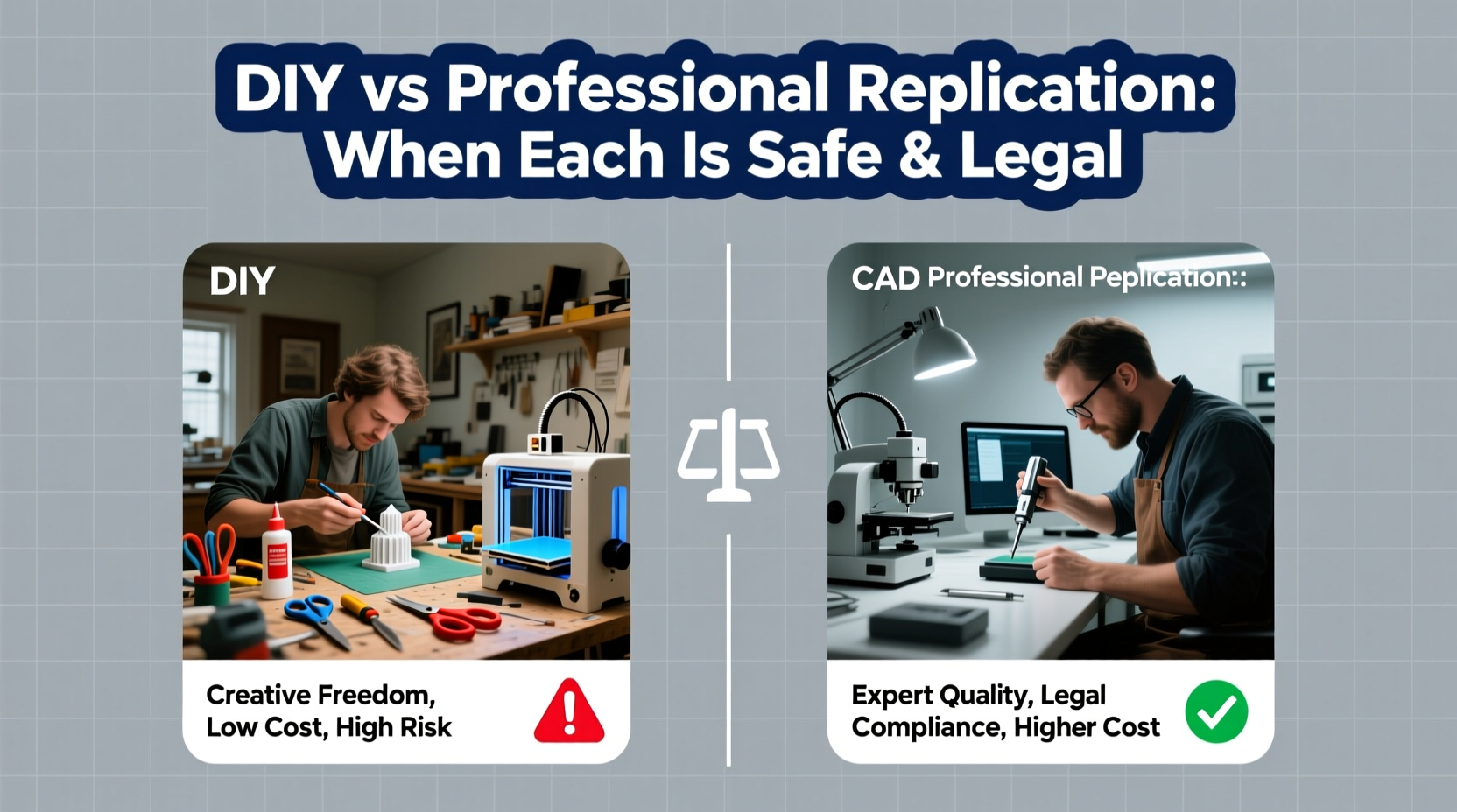 DIY vs Professional Replication: When Each Is Safe & Legal