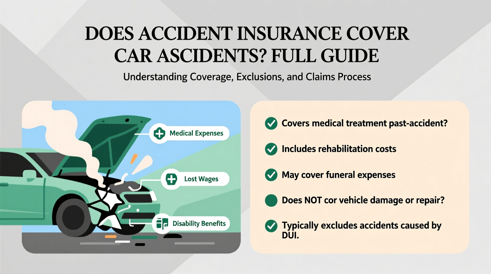 does accident insurance cover car accidents