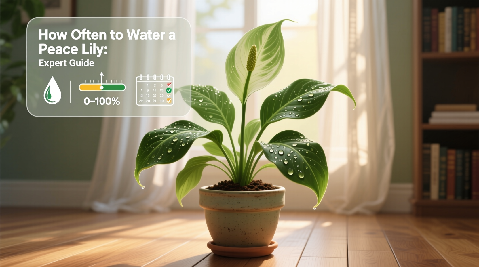 how often should you water peace lily