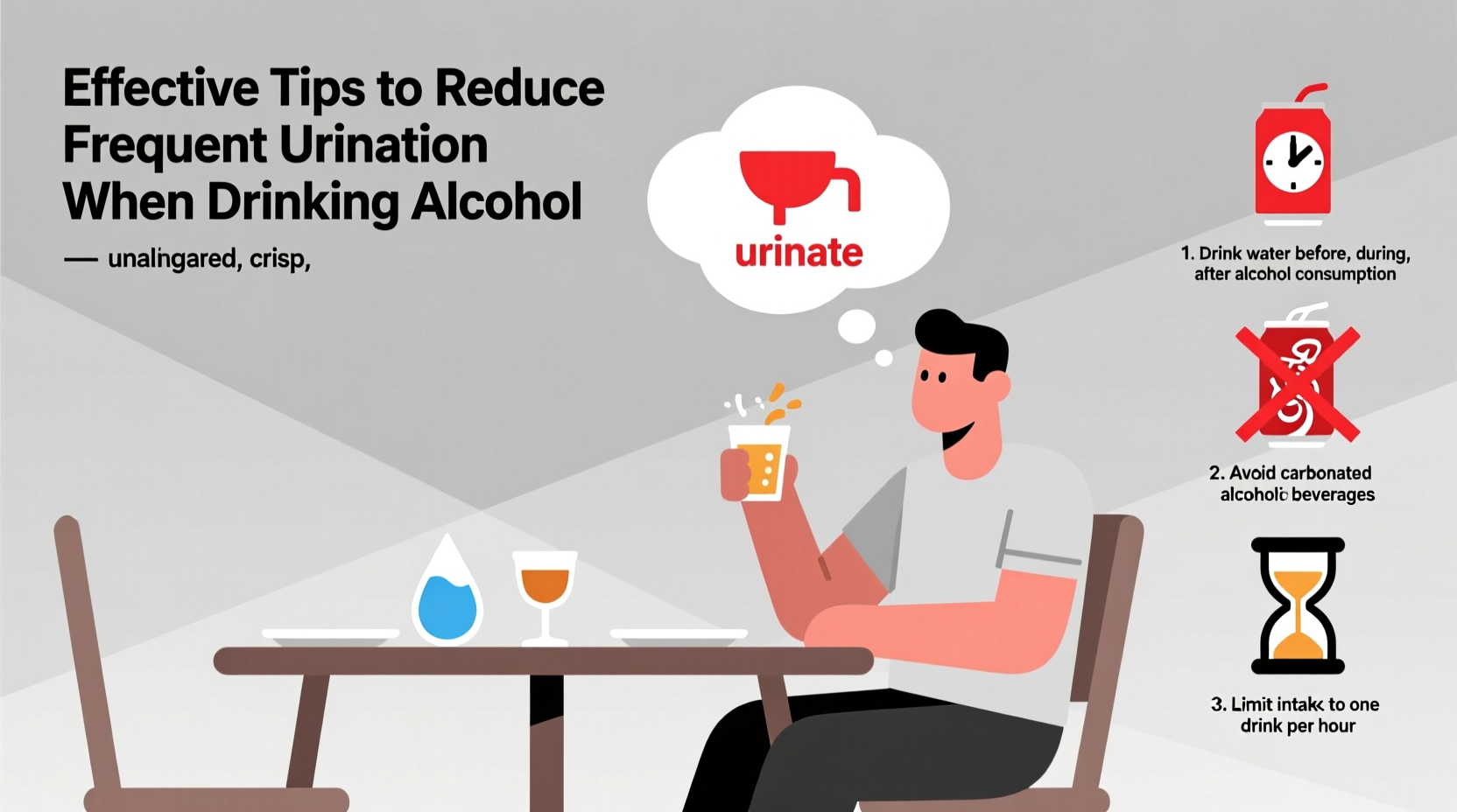 effective tips to reduce frequent urination when drinking alcohol