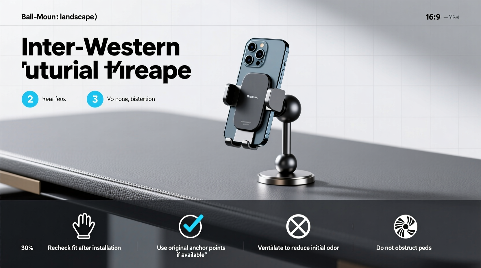 1 ball mount phone holder