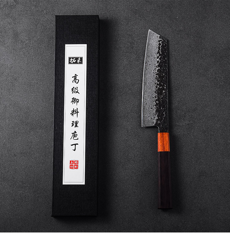Custom Logo Hand Forged Damascus Steel Japanese Chef Kiritsuke Knife