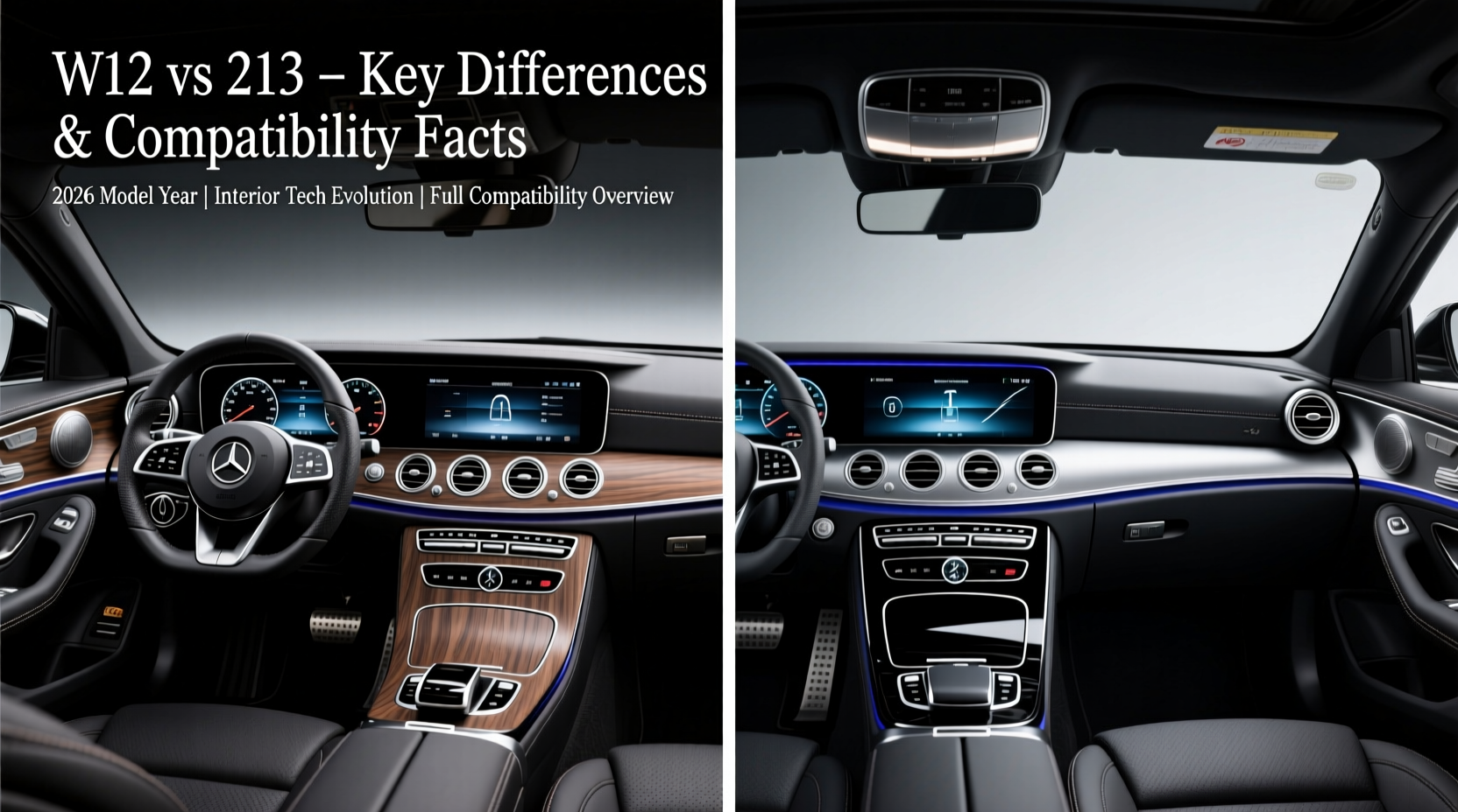 w212 kit vs w213 cabin 2026