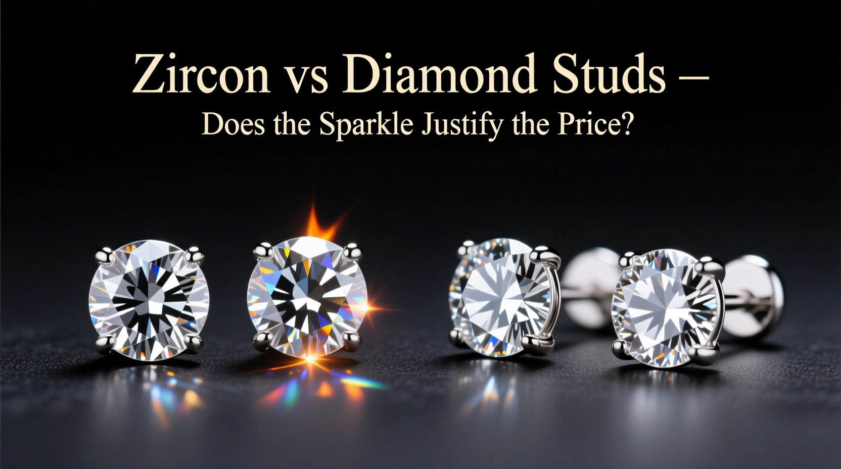 zircon vs diamond studs does the sparkle justify the price difference