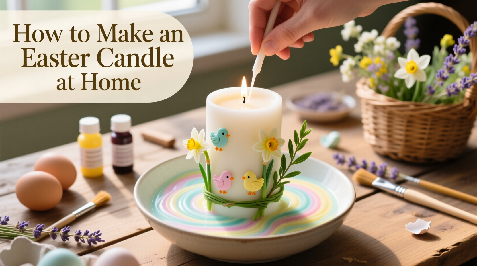 how to make an easter candle