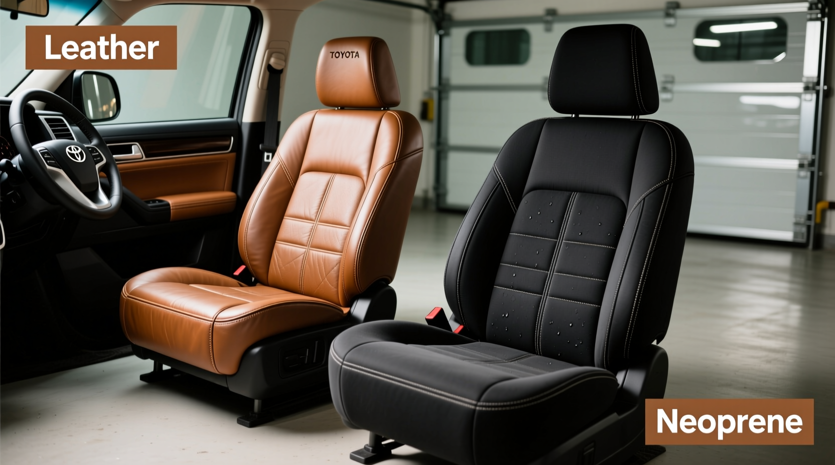leather vs neoprene land cruiser