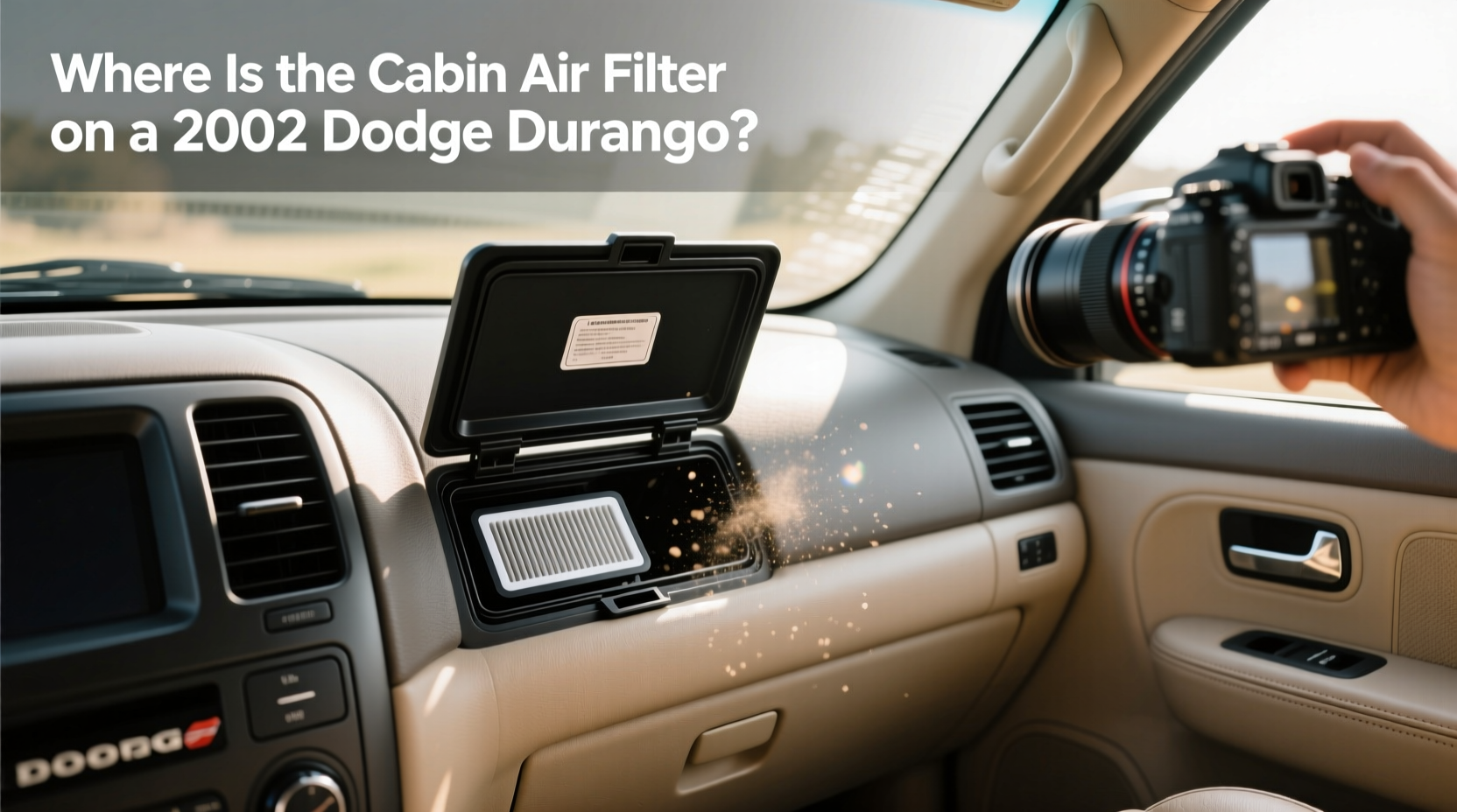 2003 dodge durango cabin air filter location replacement