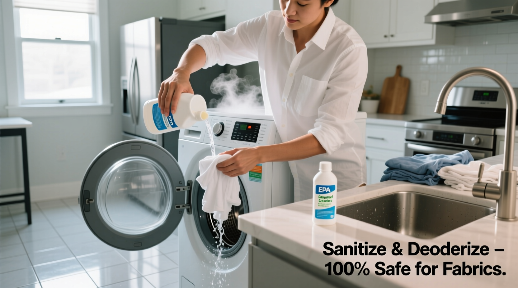 how to sanitize laundry