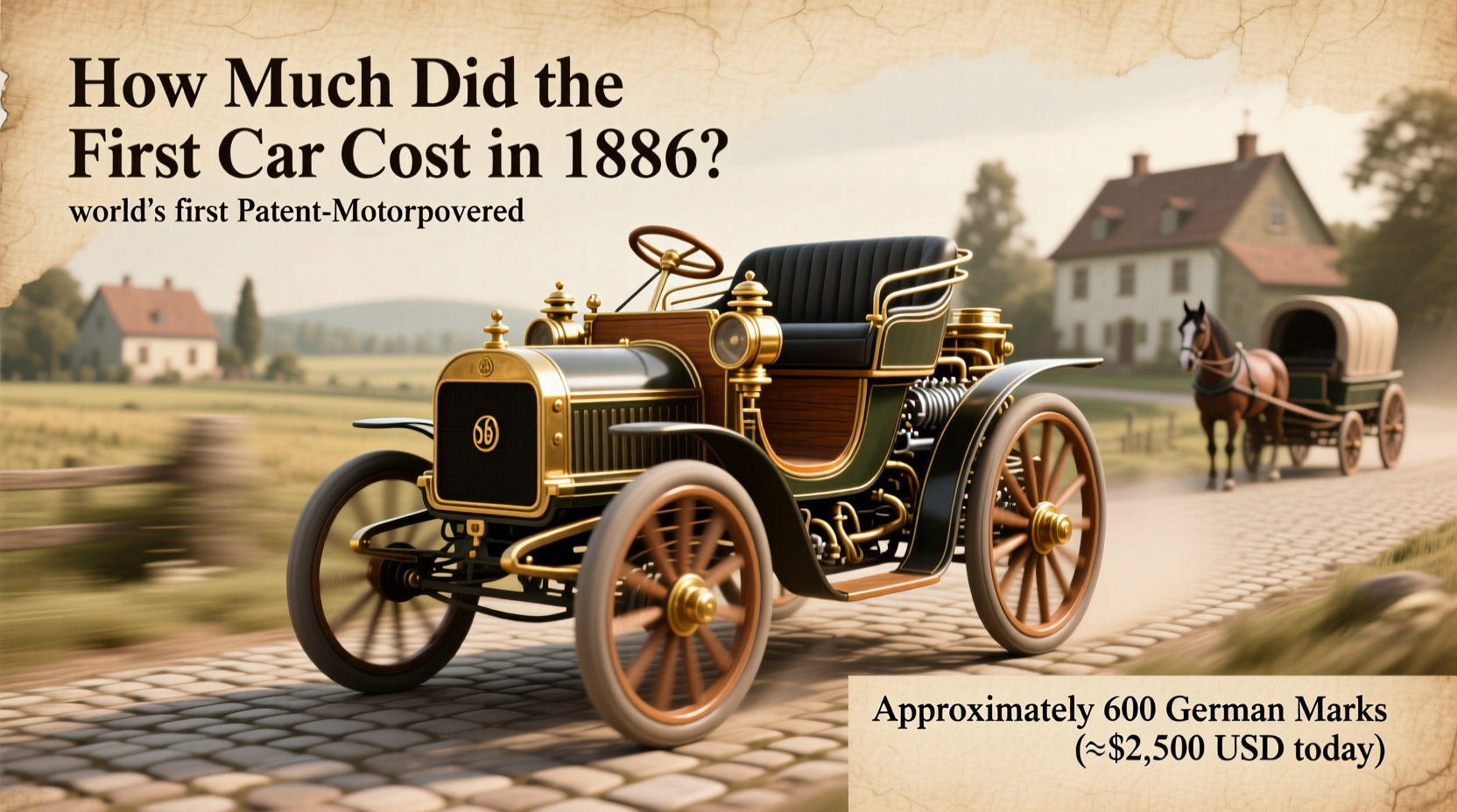 how much did the first car cost