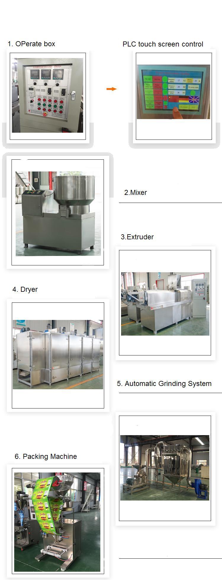 Máy Đùn Trục Vít đôi CE Tiêu Chuẩn Tự Động Dinh Dưỡng Nhân Tạo Gạo Máy Làm