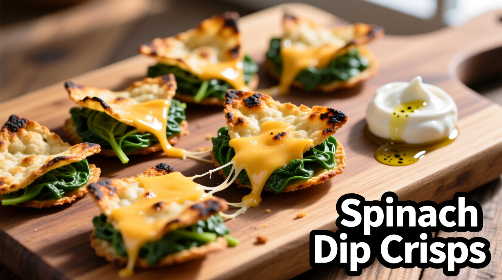Spinach Dip Cheese Crisps: Perfect Low-Carb Appetizer Recipe