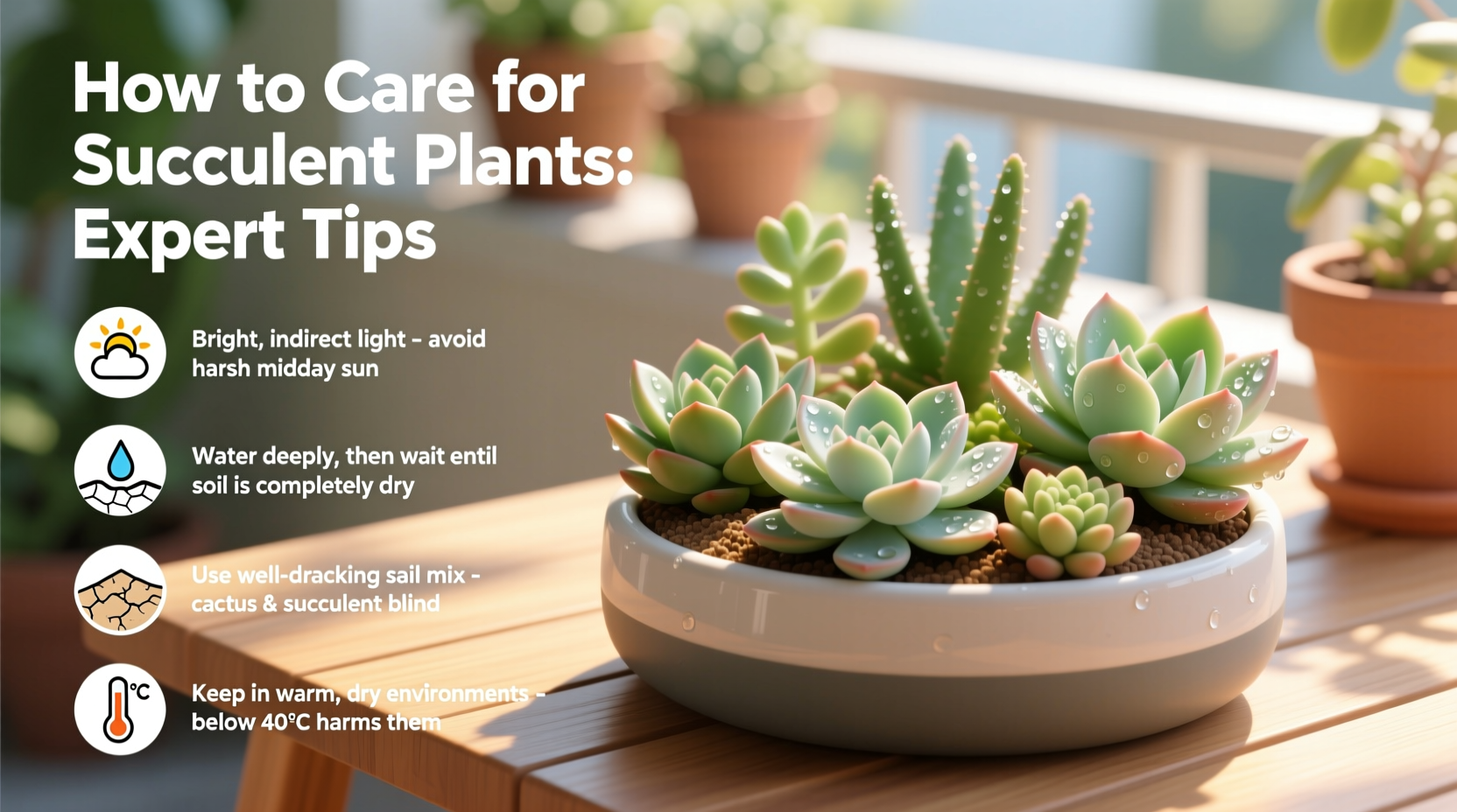 how do you take care of succulent plants