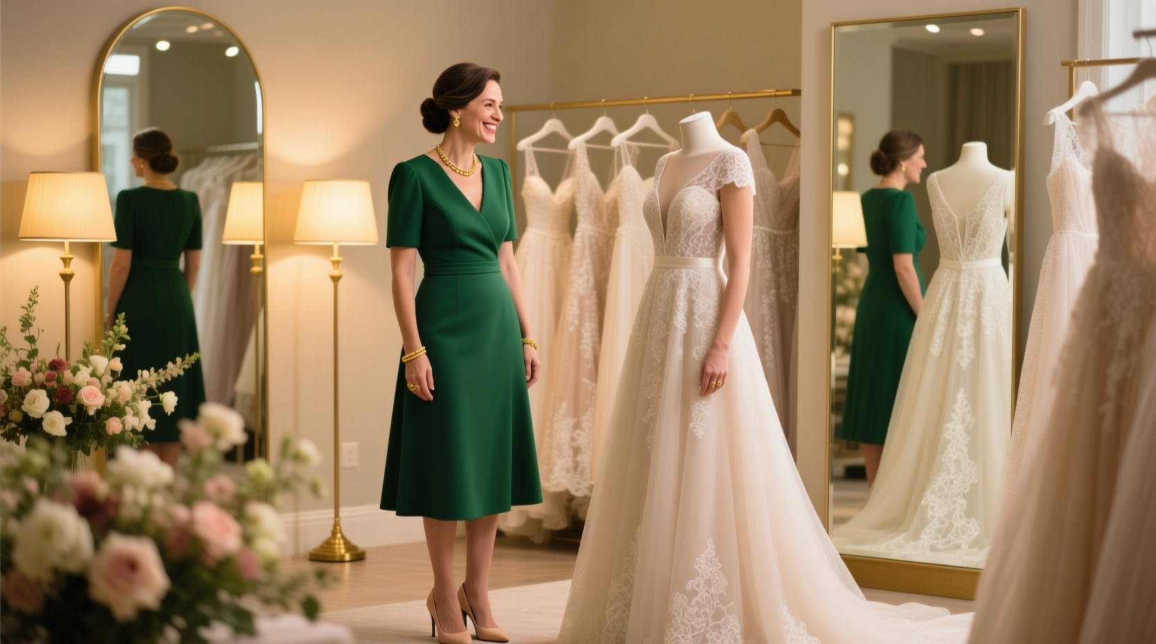 what to wear wedding dress shopping as a guest