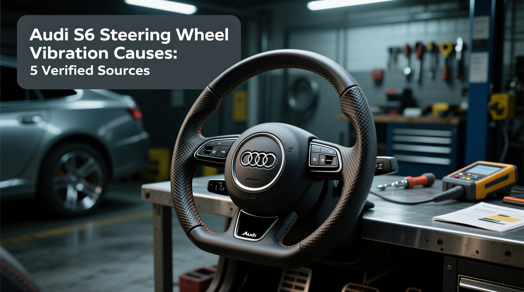 audi s6 steering wheel vibration cause