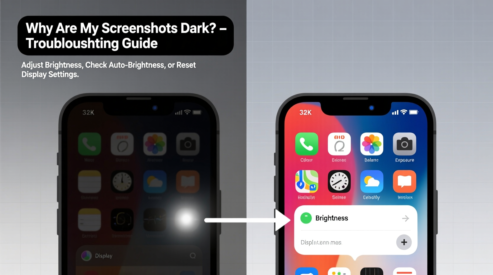 why are my screenshots dark troubleshooting guide