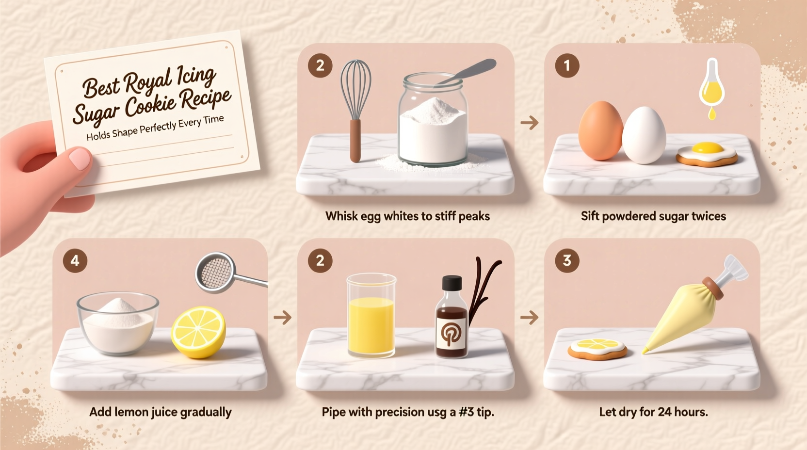 easy guide to the best royal icing sugar cookie recipe that holds its shape perfectly