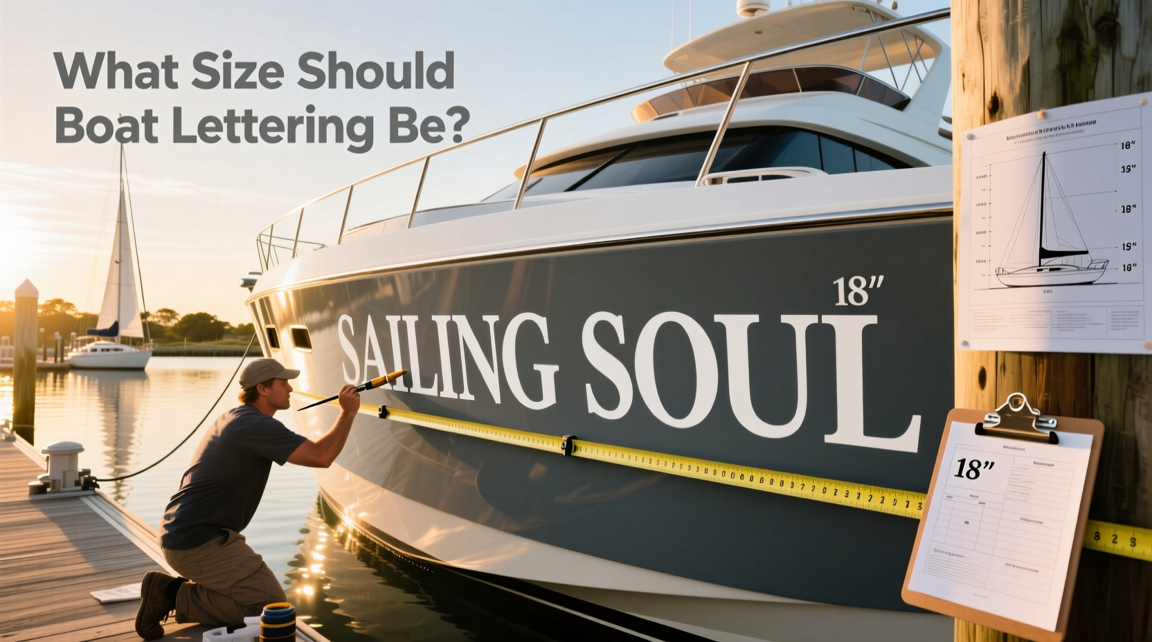 How to Choose Boat Lettering: What Size Should It Be?