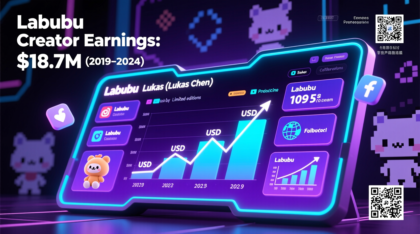 How Much Has the Labubu Creator Made? Estimated Earnings of Kasing Lung, Creator of Pop Mart's Hit Character