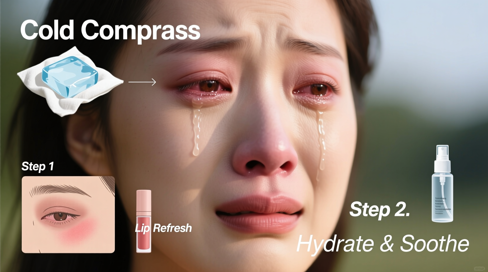 how to quickly refresh your appearance after crying expert tips to look composed and refreshed