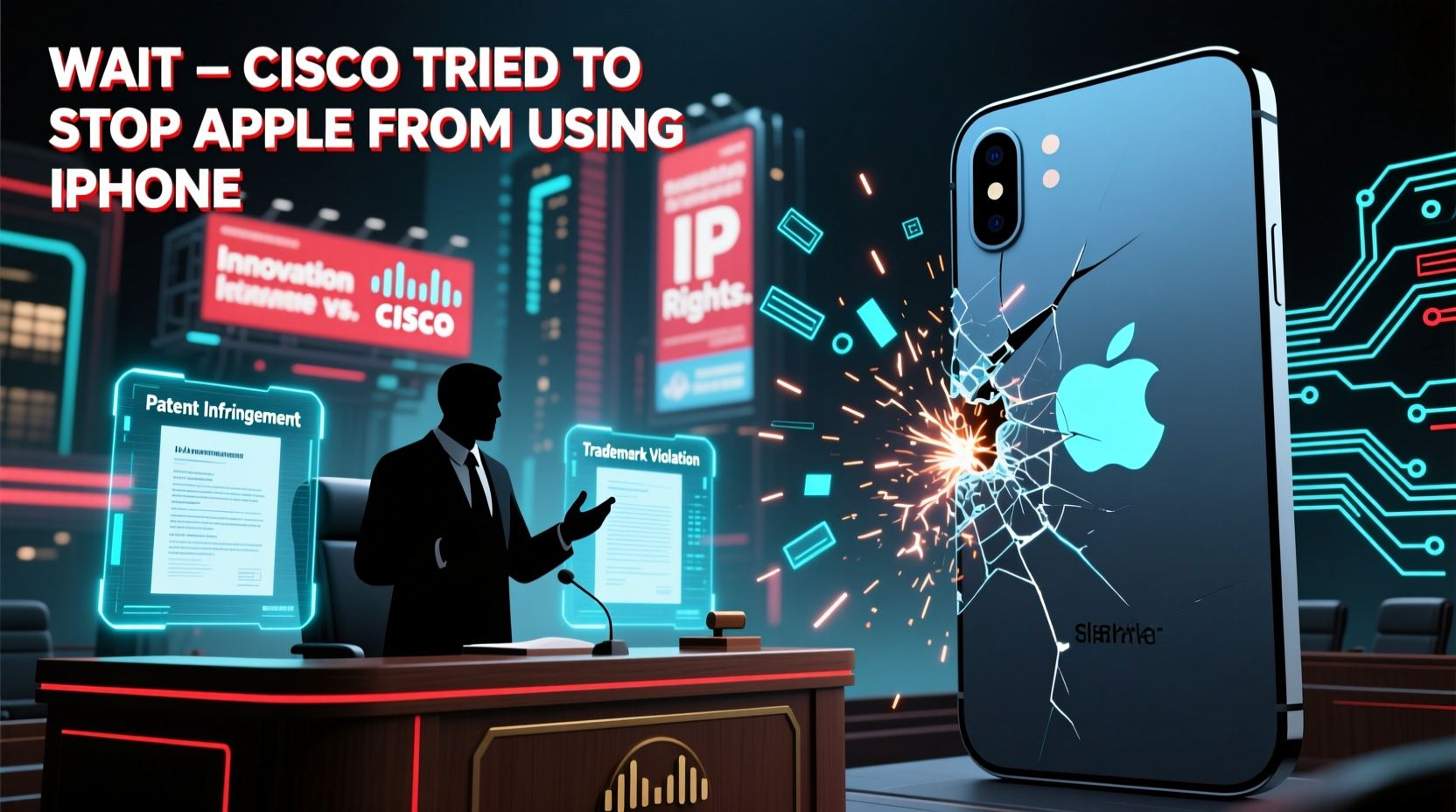wait cisco tried to stop apple from using iphone what happened