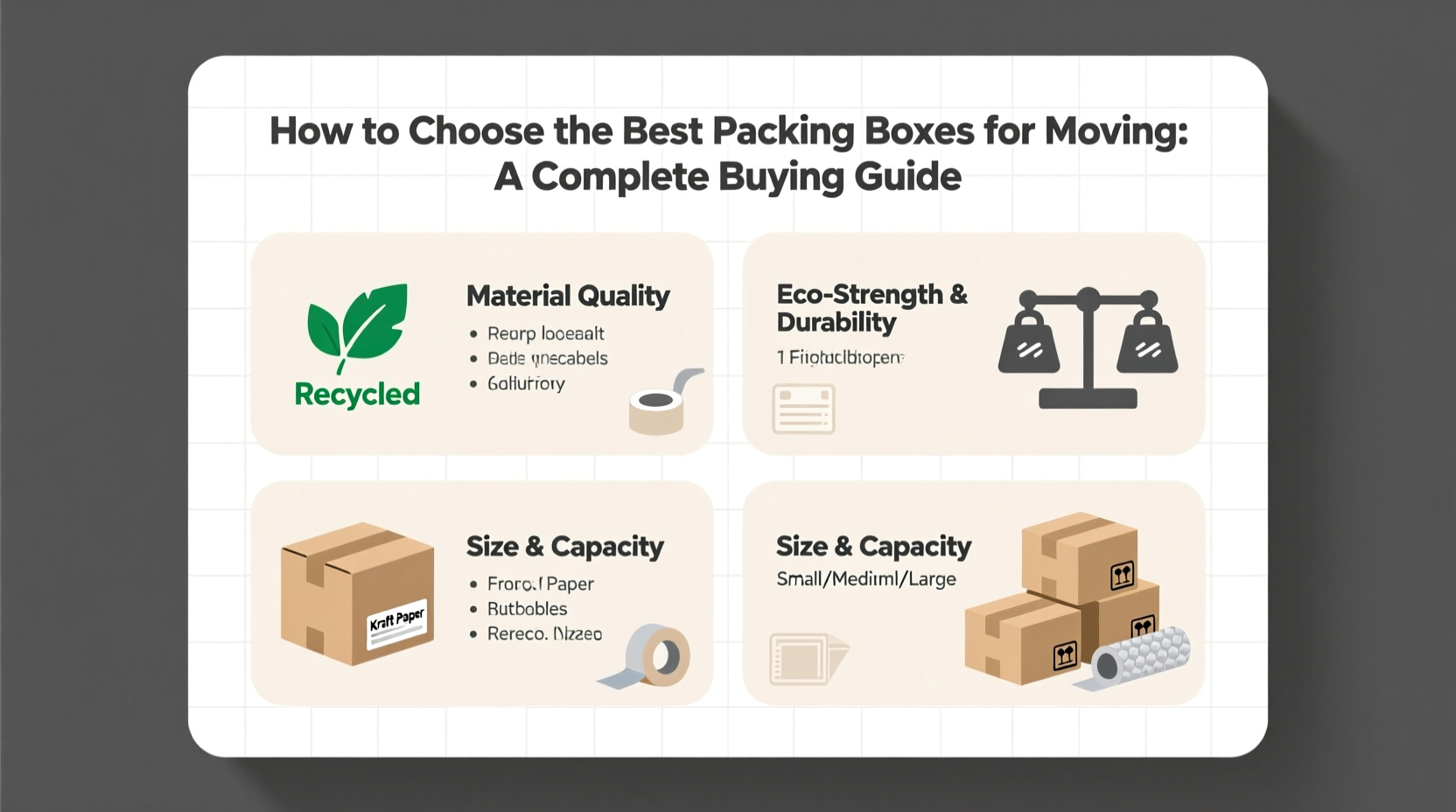 How to Choose the Best Packing Boxes for Moving: A Complete Buying Guide
