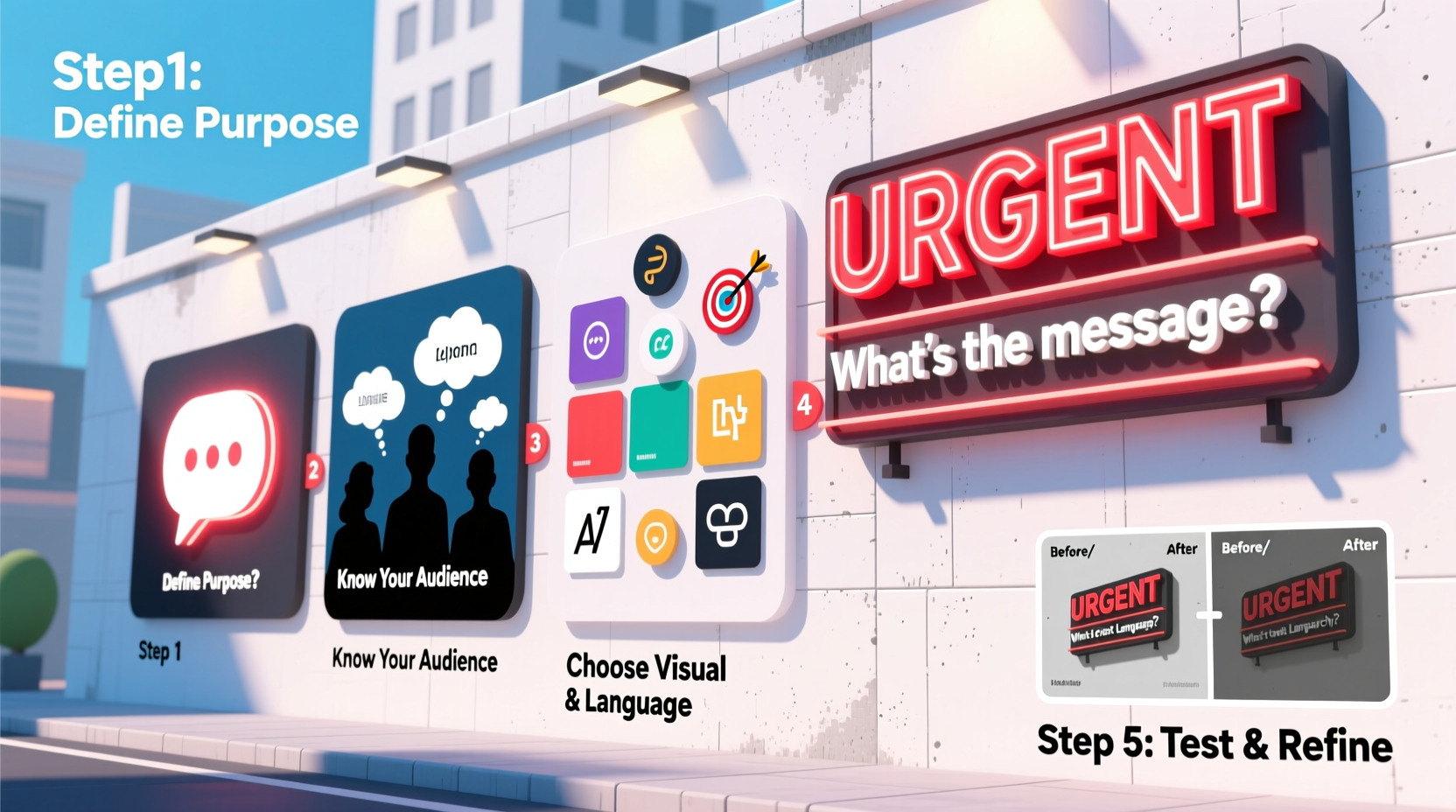 how to design a sign that captures attention a step by step creative guide