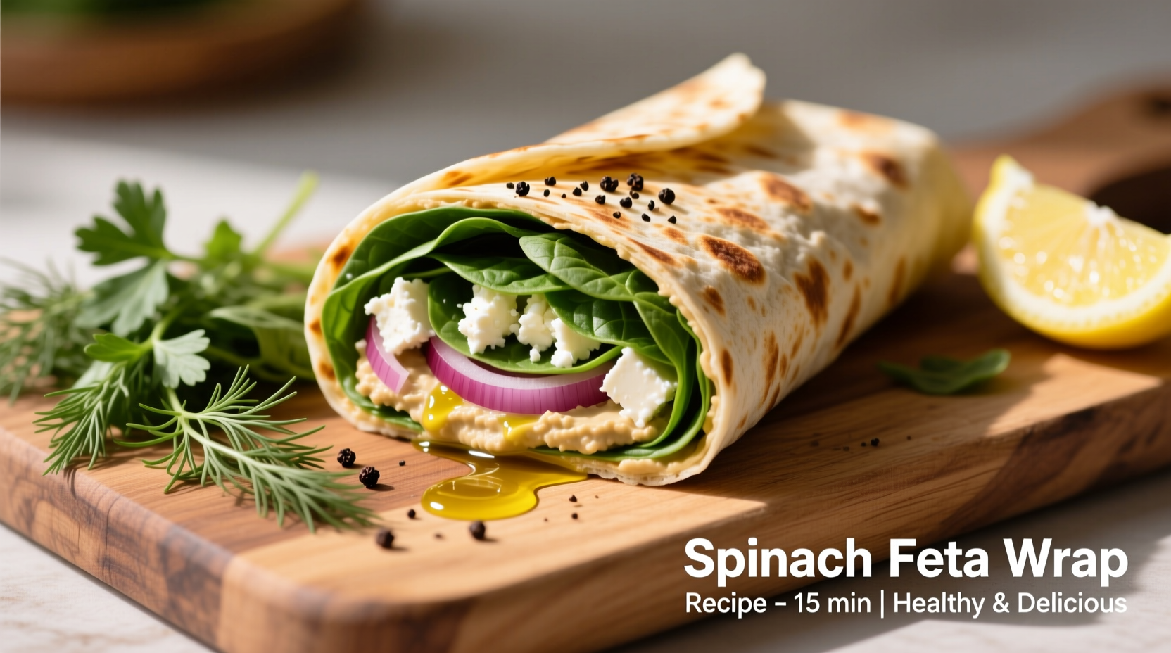 Perfect Spinach Feta Wrap Recipe in 15 Minutes