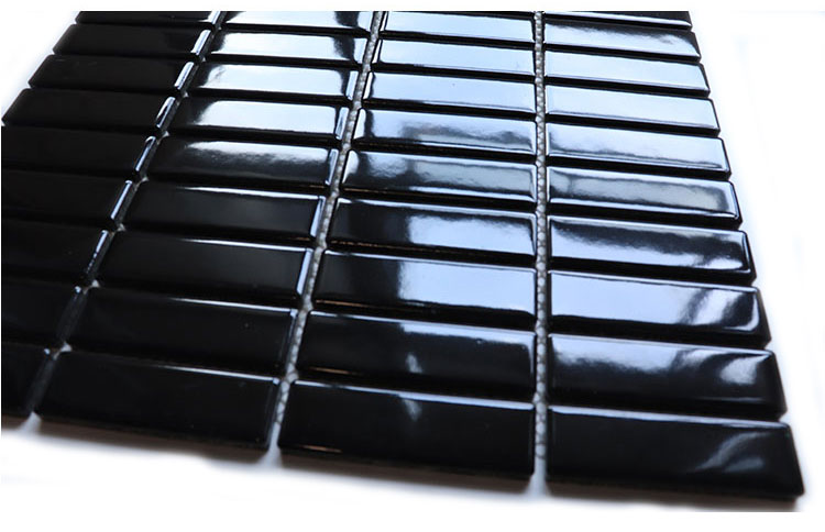 294x298mm Matt Glazed Ceramic Strip Bathroom Mosaic