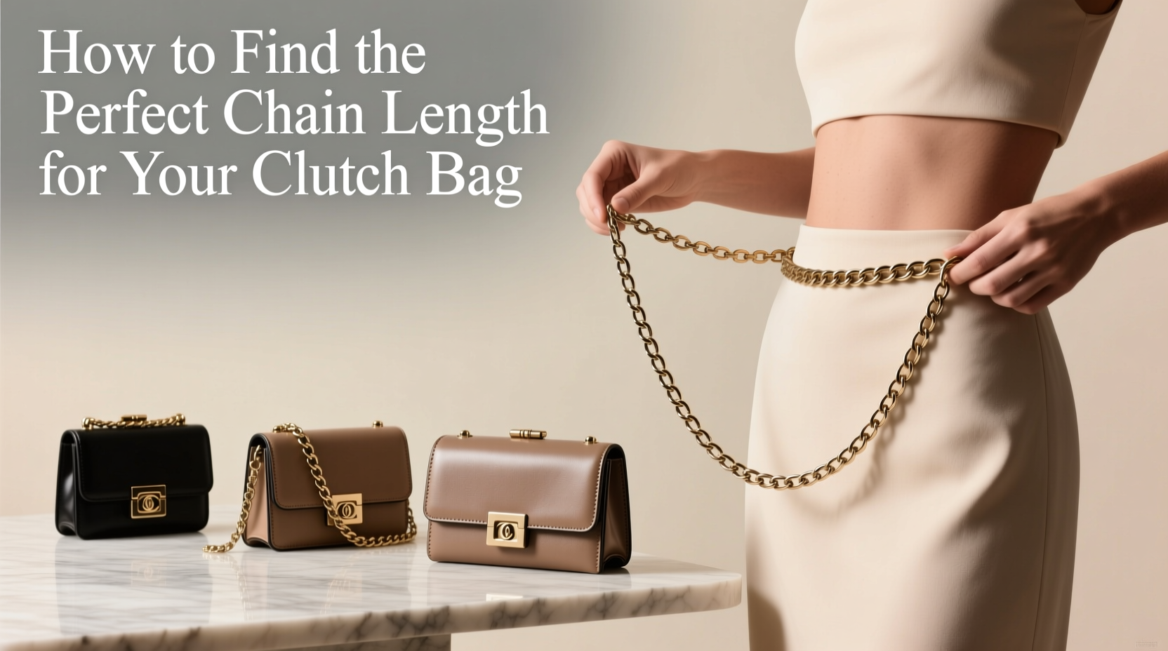 how to find the perfect chain length for your clutch bag a practical style guide