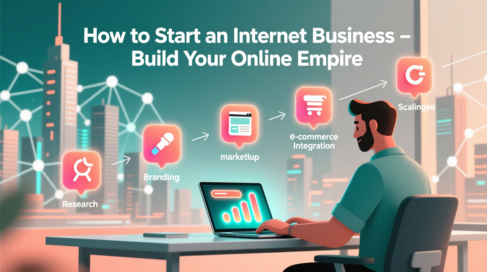 how to start an internet business a step by step guide to building your online empire