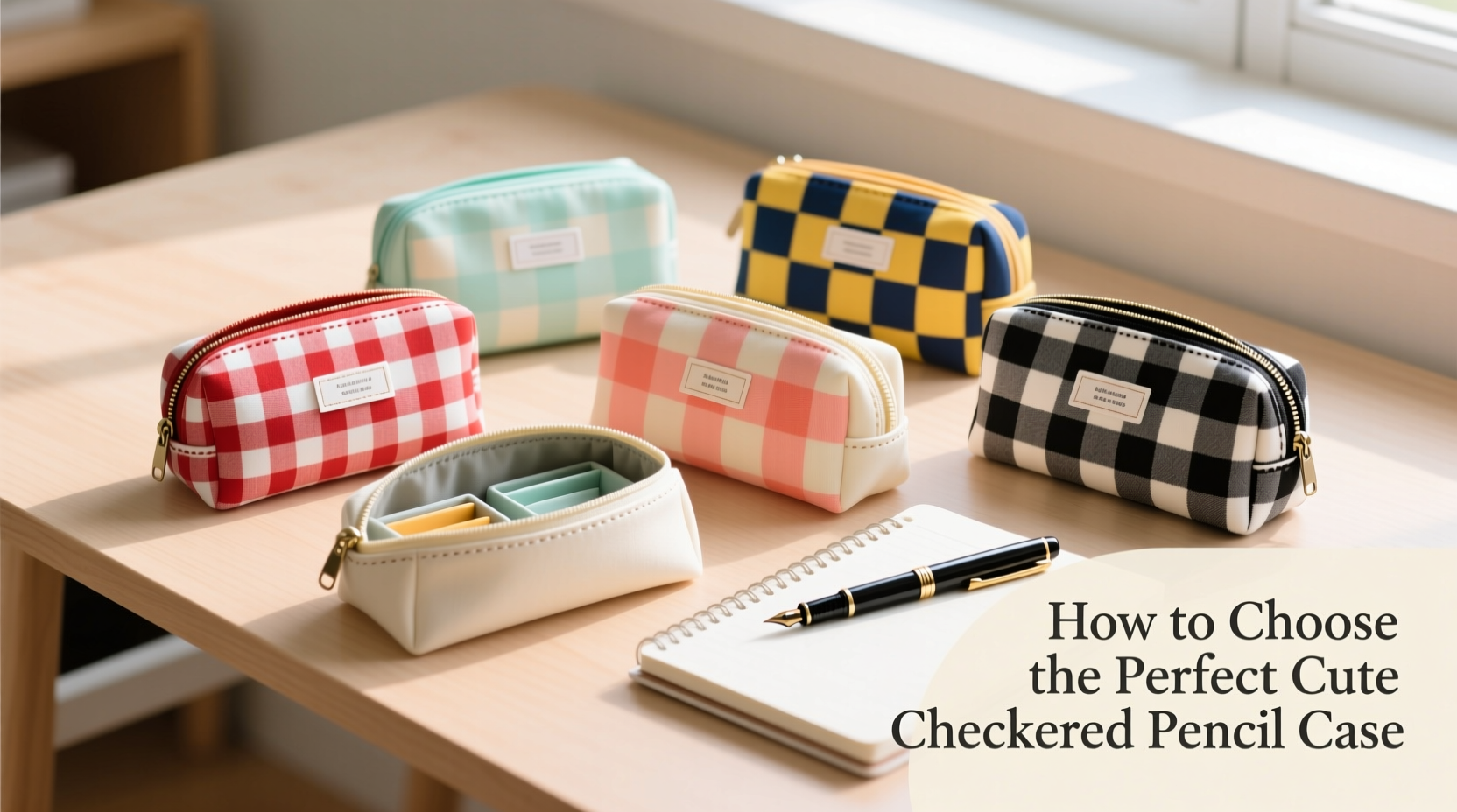 how to choose the perfect cute checkered pencil case for school a stylish and practical guide