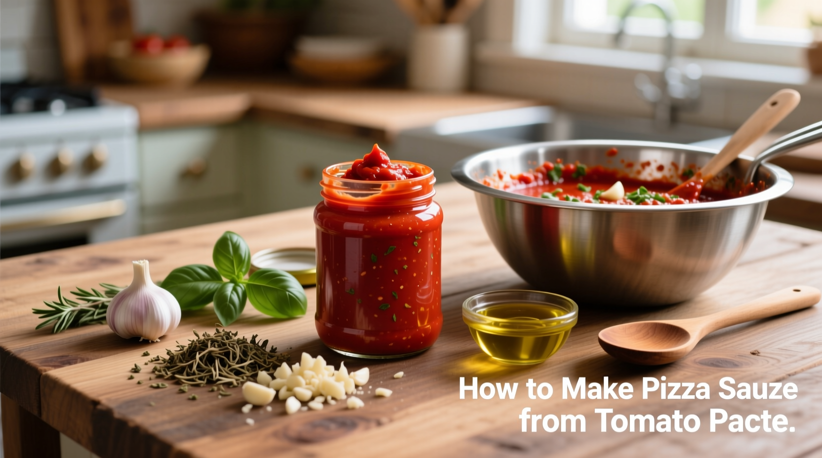 how to make pizza sauce from tomato paste