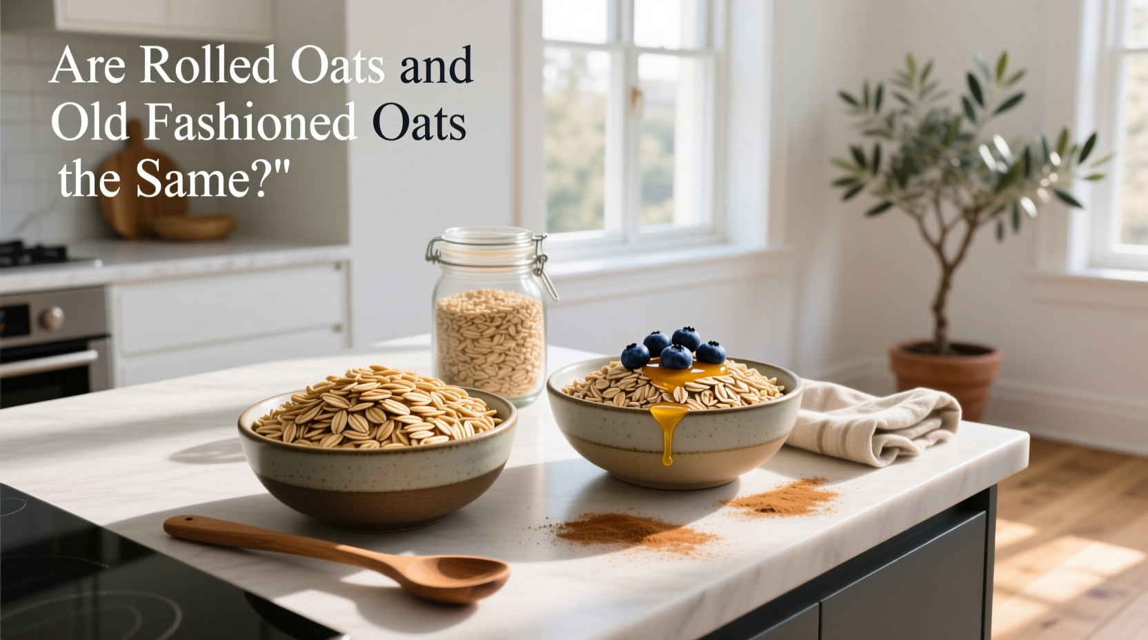 are rolled oats and old fashioned oats the same 